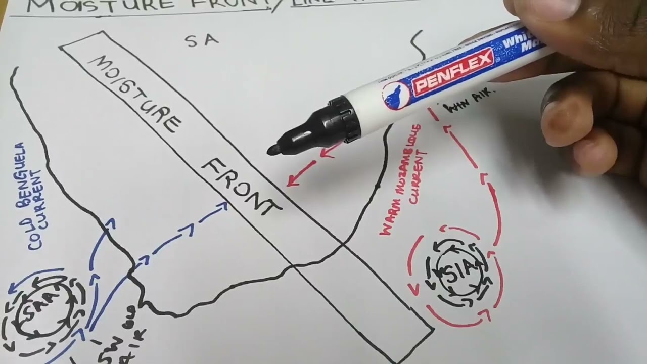Grade 12|| Geography|| Associated weather conditions in SA|| Moisture front