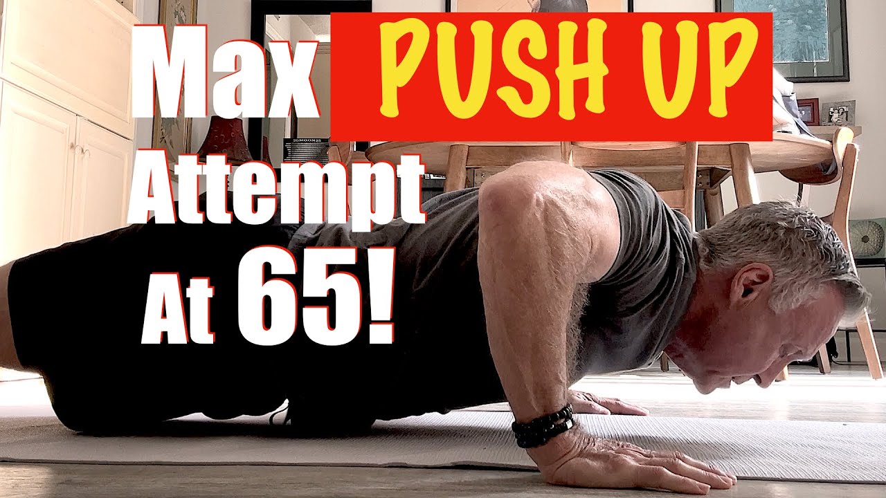 Old Man MAX PUSH UPS Attempt!  Grandpa Crushing Push Ups At 65! #fitness #pushups  #calisthenics