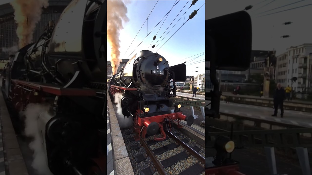 IGE Sonderfahrt -100 Jahre Baureihe 01- 01 1104 & 01 1075 in K&ouml;ln bei Ihrer Ausfahrt.