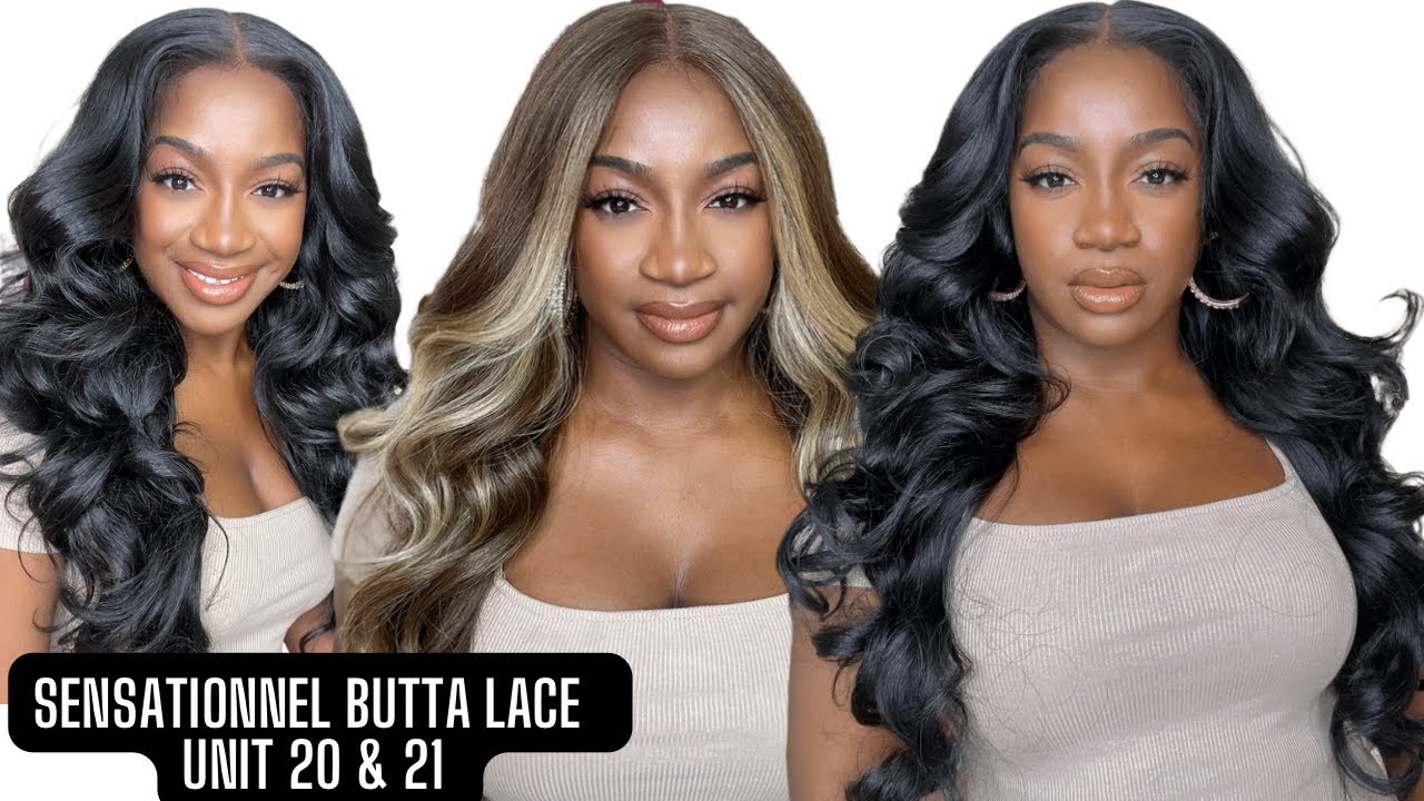 Sensationnel Butta Lace Wigs Under $40: ft. Unit 20 and Unit 21 in Colors 1b and Balayage Mocha