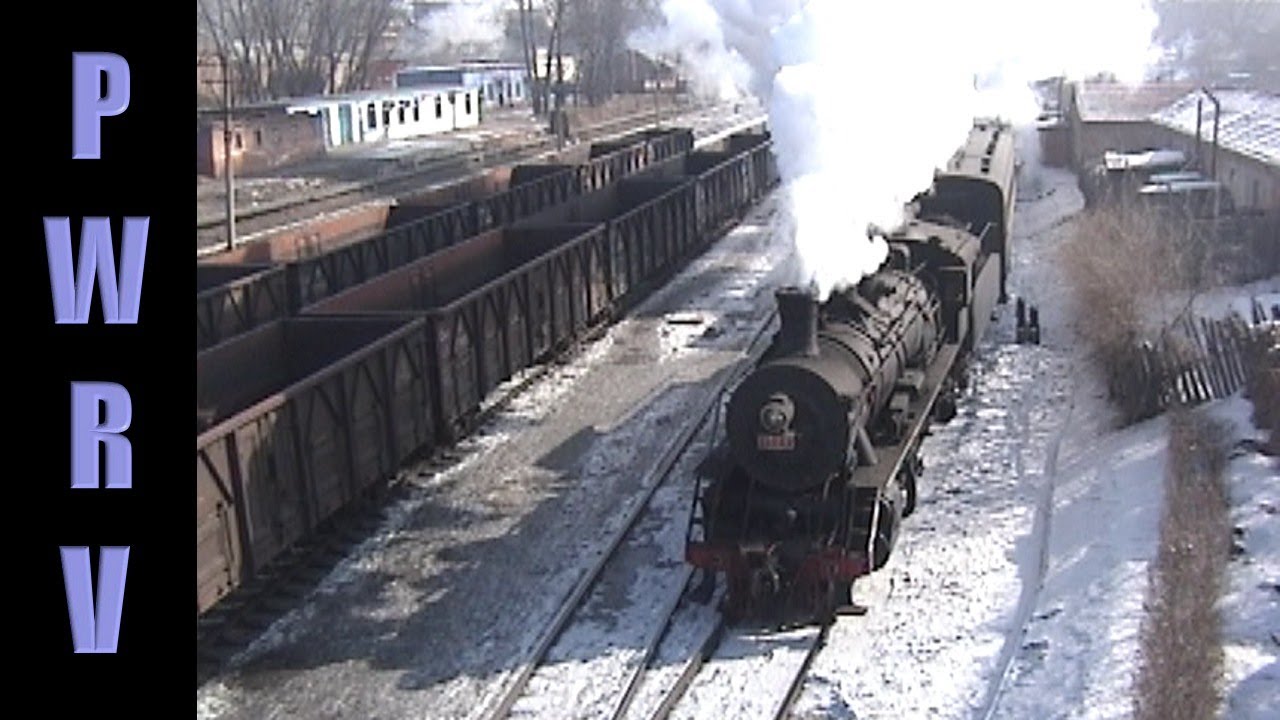 Chinese Steam - Steam Hauled Passenger Train! SY1564 on Meihekou Coal Railway