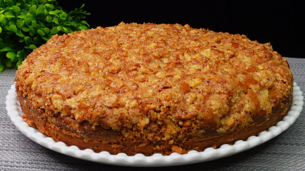 Я не могу поверить, как ПРОСТО этот вкусный ореховый пирог за 10 минут!