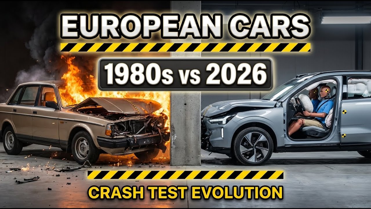 1980s vs 2026 European Car Safety Evolution | Shocking Crash Tests