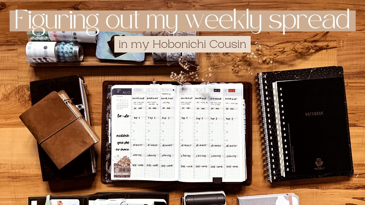 Rethinking my Hobonichi Cousin weekly spread ✨