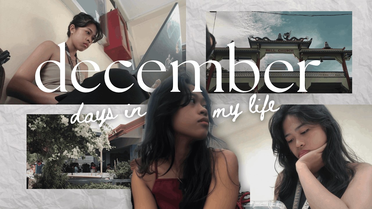 December 2025 Vlog 🤎💻🌱| school days, christmas party, sceneries, etc.