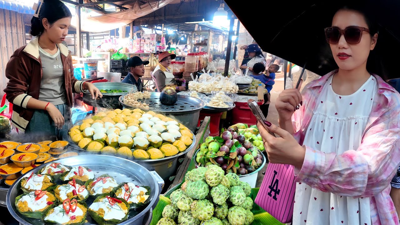 Hidden Place! Cambodian Street Food Tour 2026 - Walking in Countryside Traditional Market