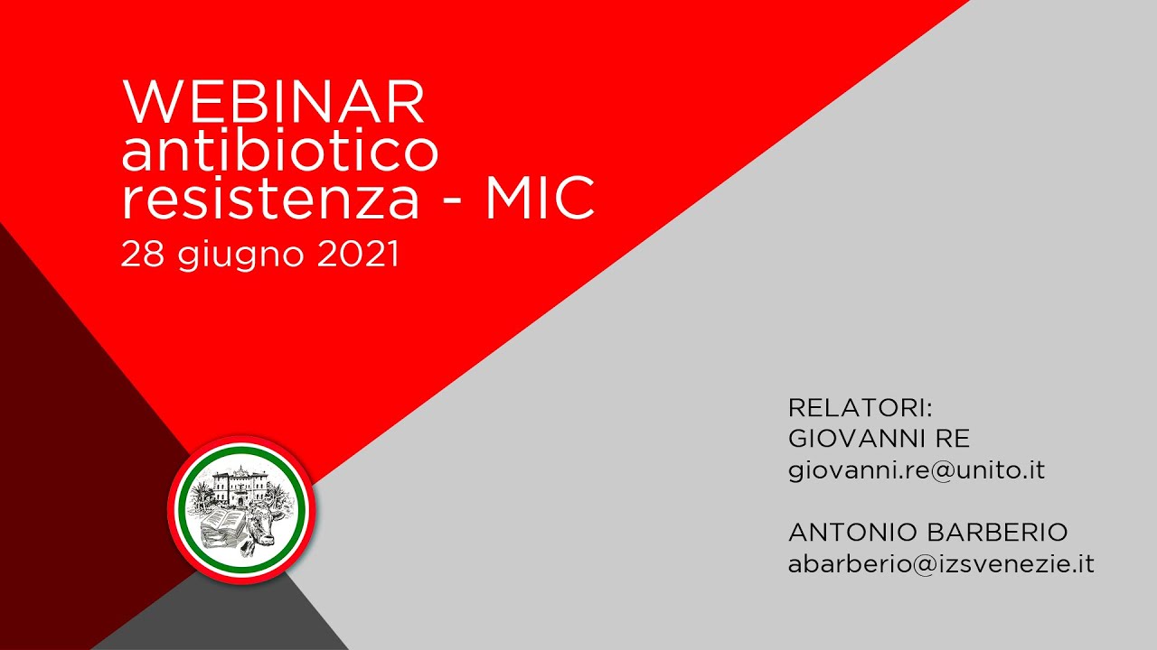Webinar antibiotico resistenza - MIC - 28 giugno 2021