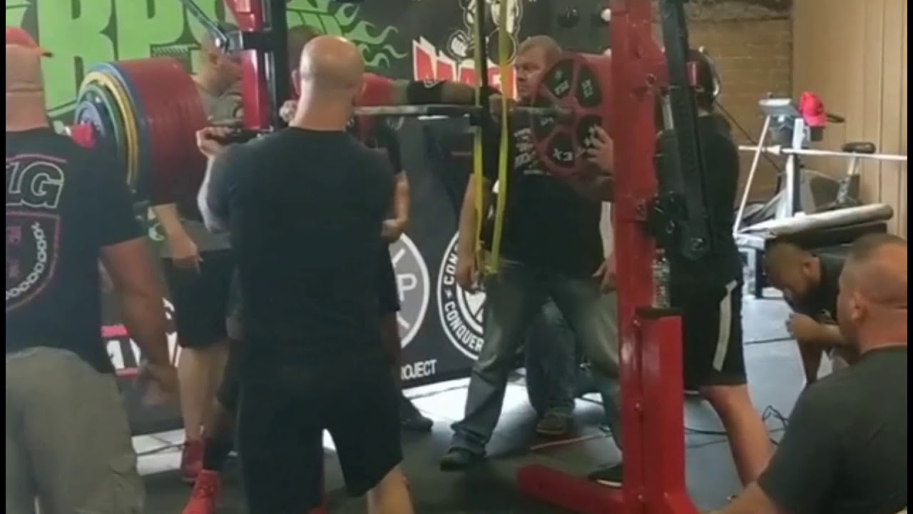 James Searcy hitting 1058 lbs Raw Squat @308lbs BW - New All Time World Record