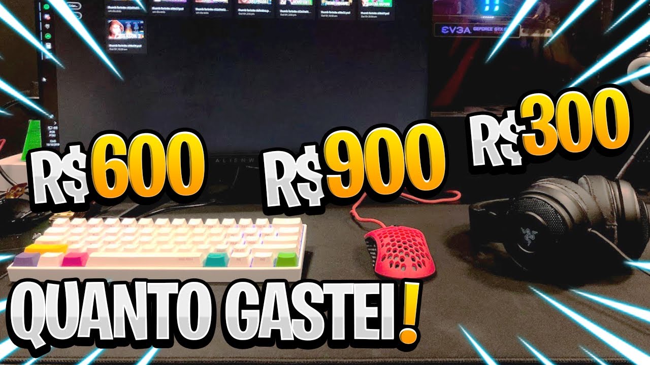 MEU SETUP DE R$16.073,00 PRA FORTNITE E ONDE COMPREI! - Vlog