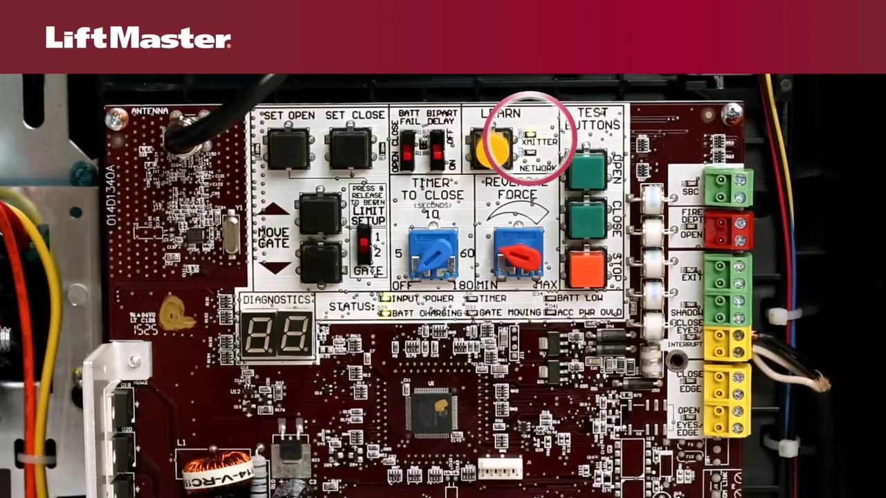 LiftMaster - Activate Wireless Communication in Dual Swing Gate Operator