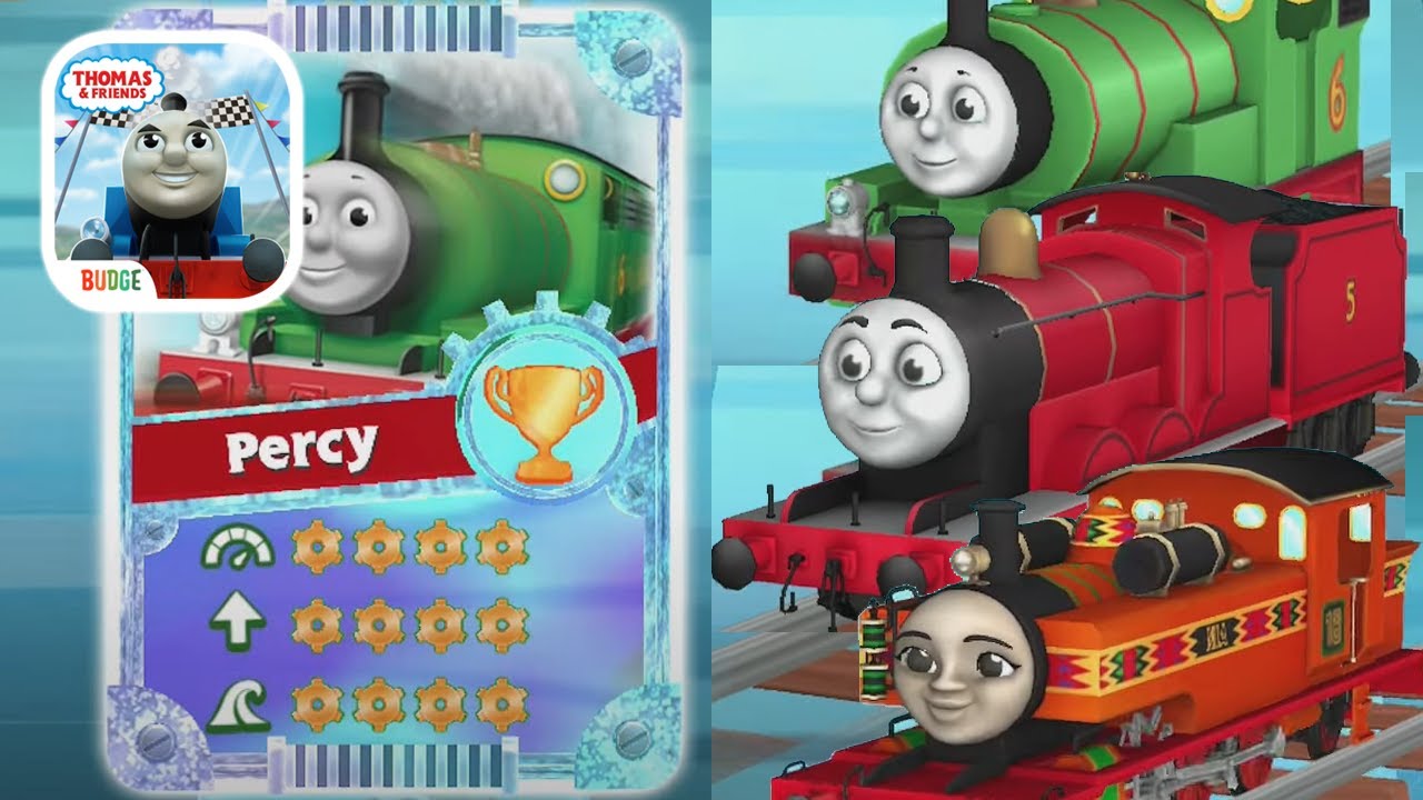 Thomas & Friends: GoGo Thomas - Diamond Percy VS James, Nia - Full Upgrade Diamond Fun Races (Budge)