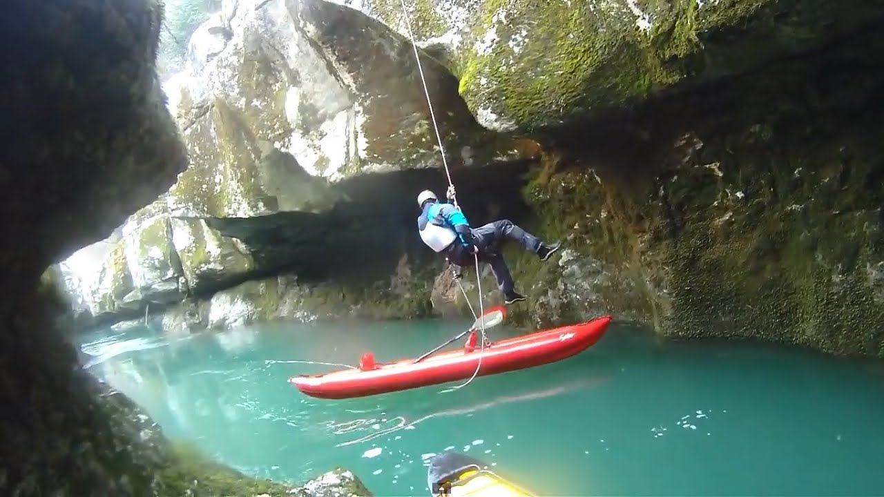 La Valserine en kayak gonflable Solar et Palava Gumotex
