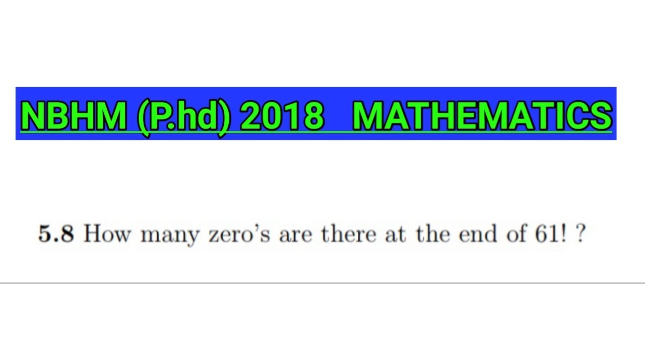 nbhm mathematics