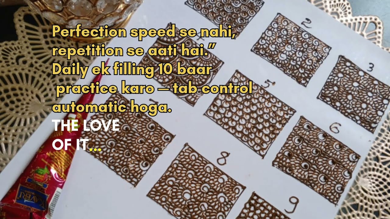 9 Mehendi Filling Secrets Every Artist Must Know | Part 2 (5–9 Advanced Patterns)❤️