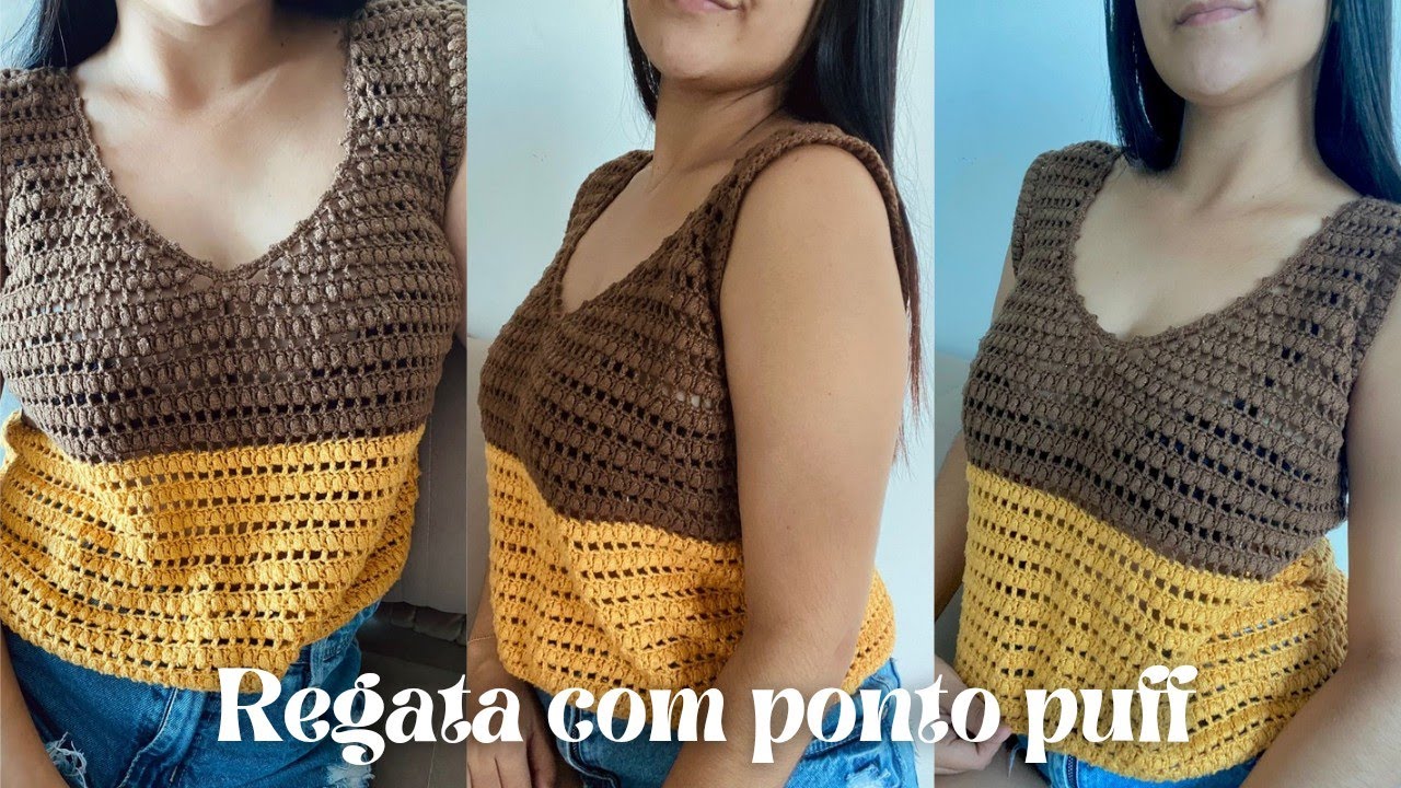 Regata com ponto puff