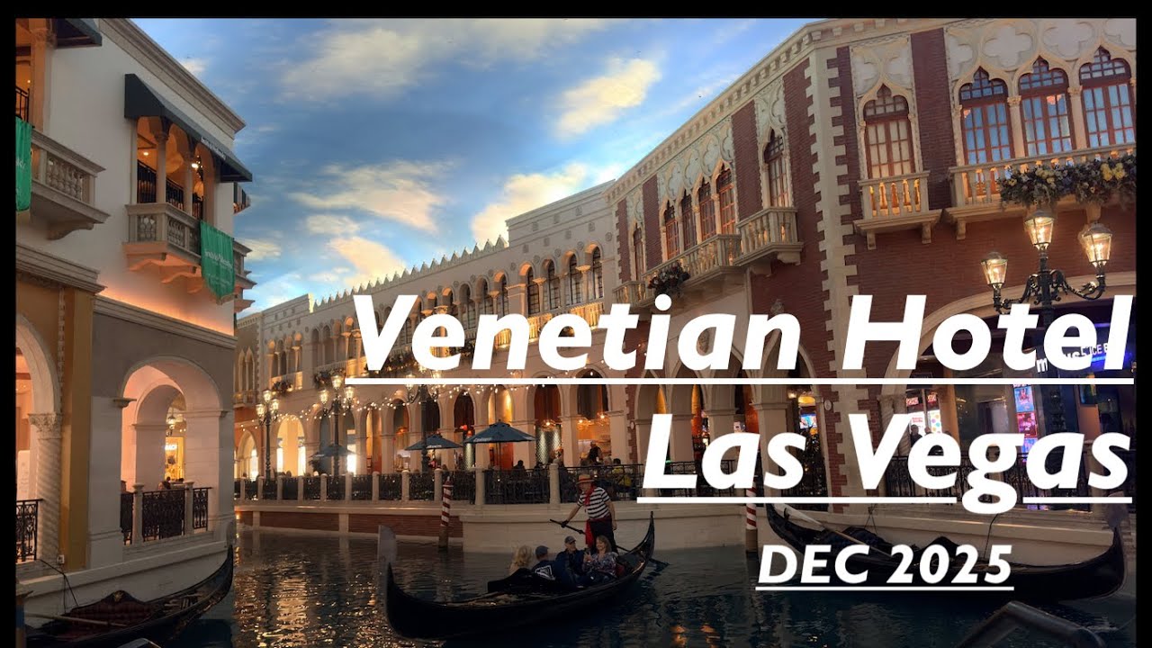 Venetian Hotel tour  in Las Vegas in Dec 2025.