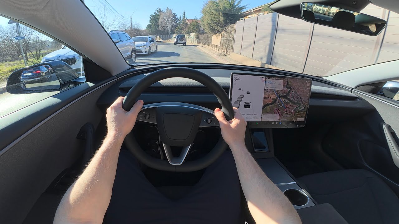 Driving Tesla Model 3 Standard 2026 - No Comment!