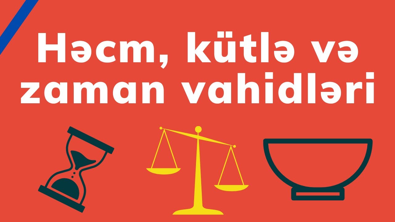 Canlı yayım. Həcm, kütlə, zaman vahidləri