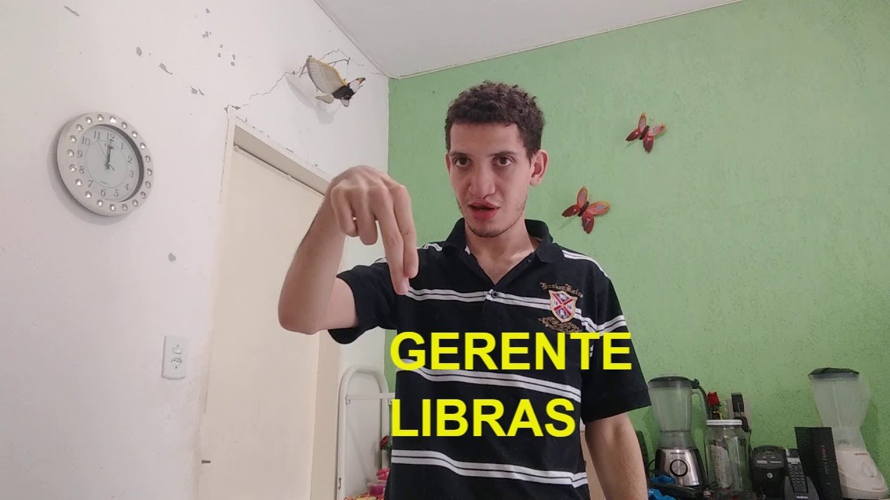 Sinal de GERENTE em LIBRAS