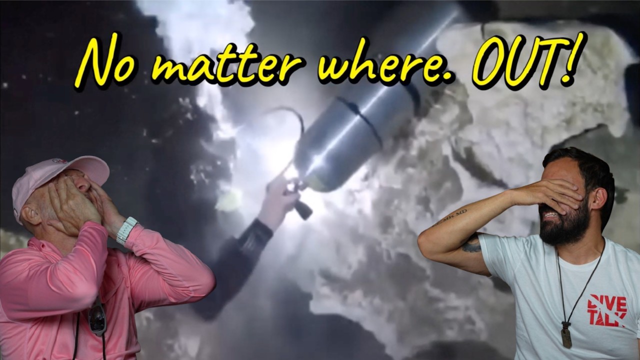 Divers React to cave divers debating where to go as time and air runs out
