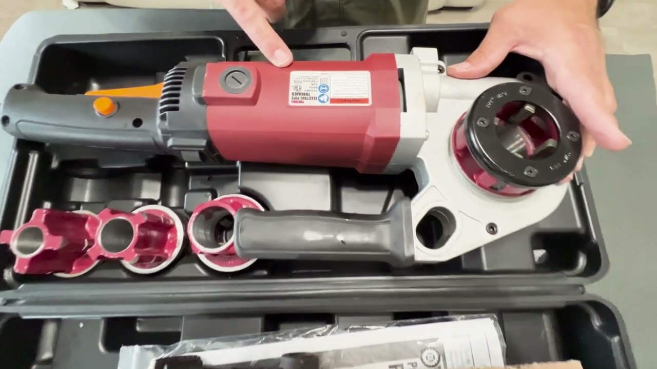 Review & Unboxing Harbor Freight Central Machinery Portable Electric Pipe Threader.
