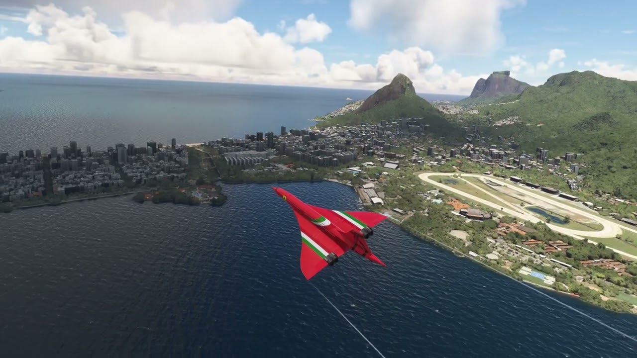 Concorde “Ferrari” Performing a Go-Around at Santos Dumont