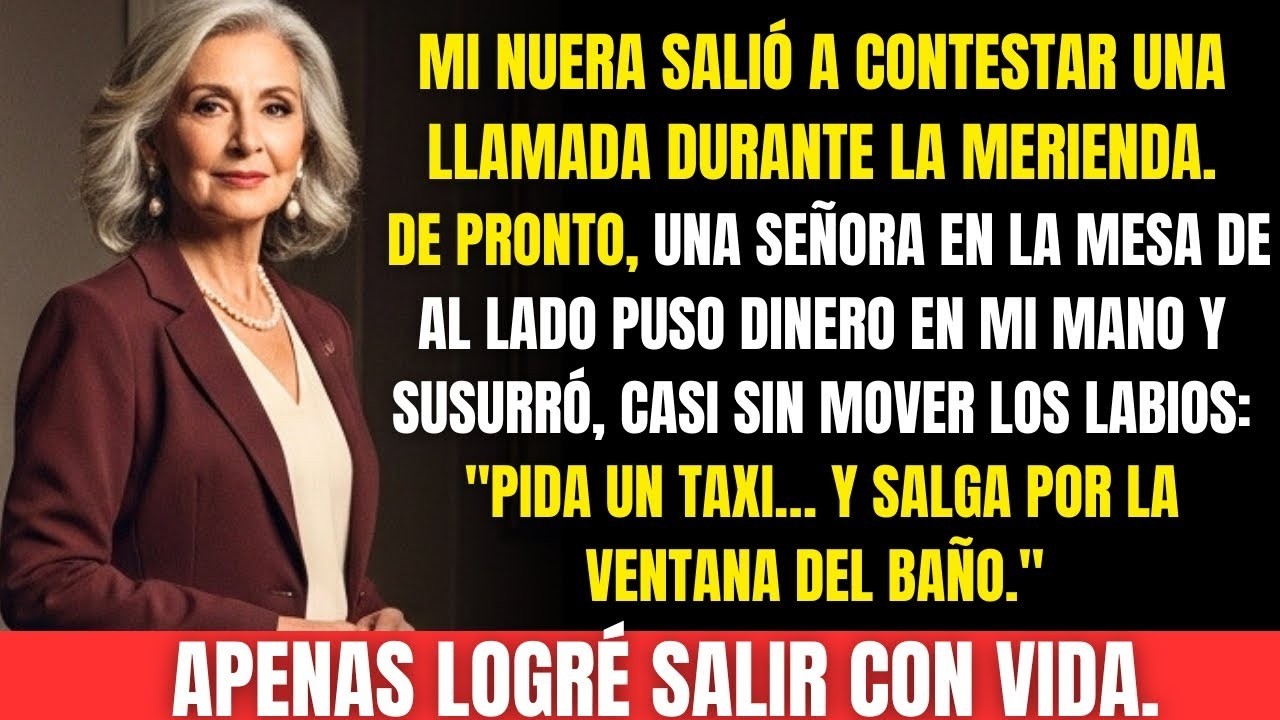 Mi nuera tramaba contra mí… hasta que una desconocida me alertó: ‘Huye por el baño.’