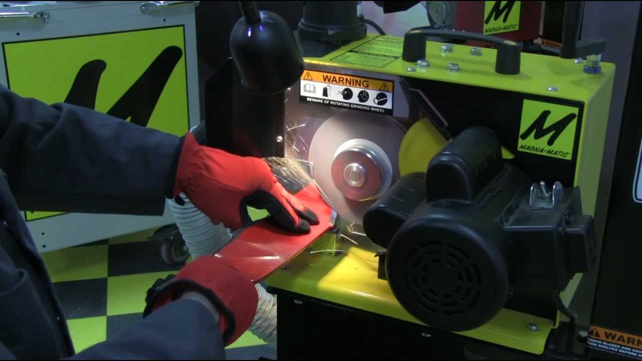 MAG-8000 Lawn Mower Blade Sharpener Proper Use and Operation