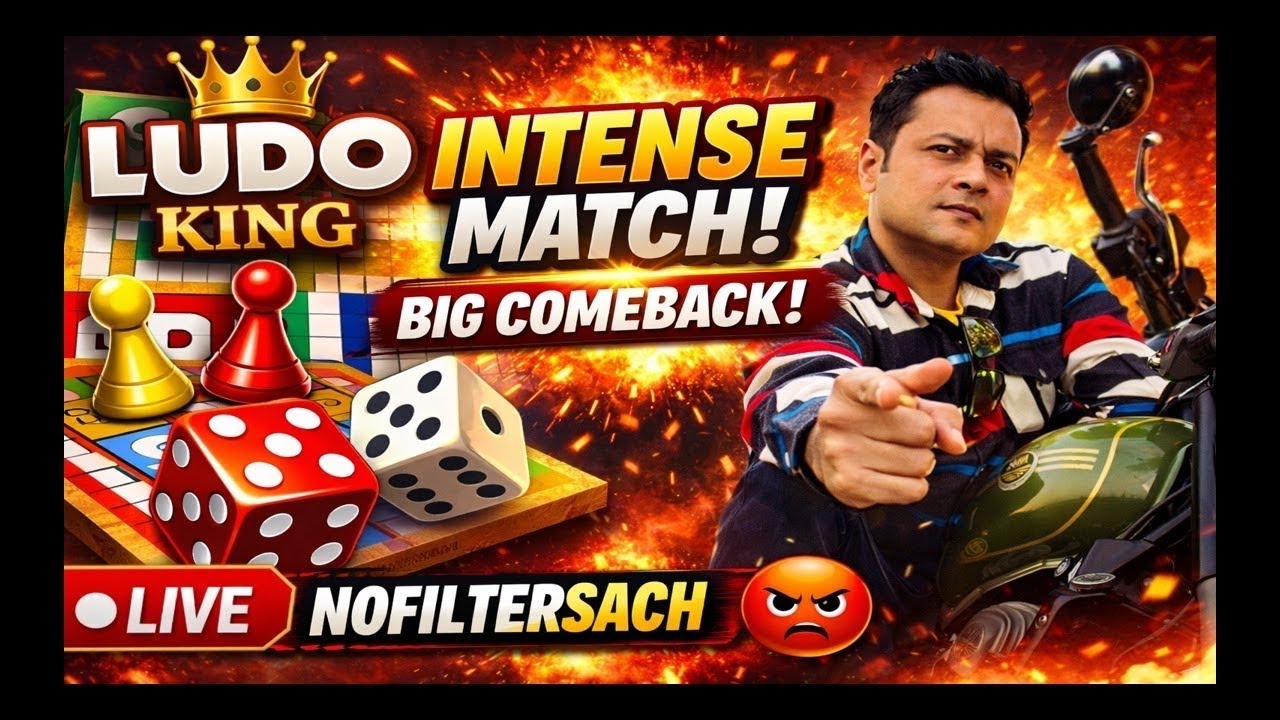 🔴 Ludo King Live | Intense Match & Big Comeback 😱 | Hindi Gameplay | Nofiltersach 🎲