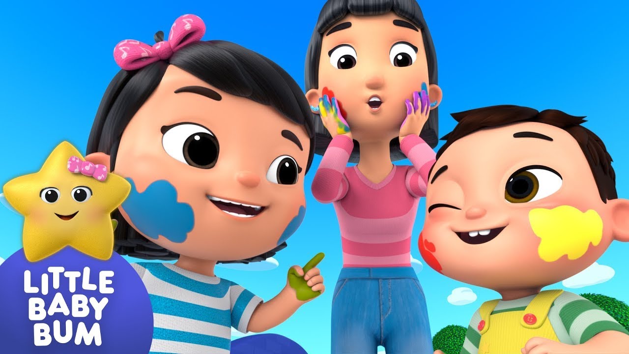 L&aelig;r Engelsk | Blanding af farver | B&oslash;rnesange og tegnefilm | Little Baby Bum Danske