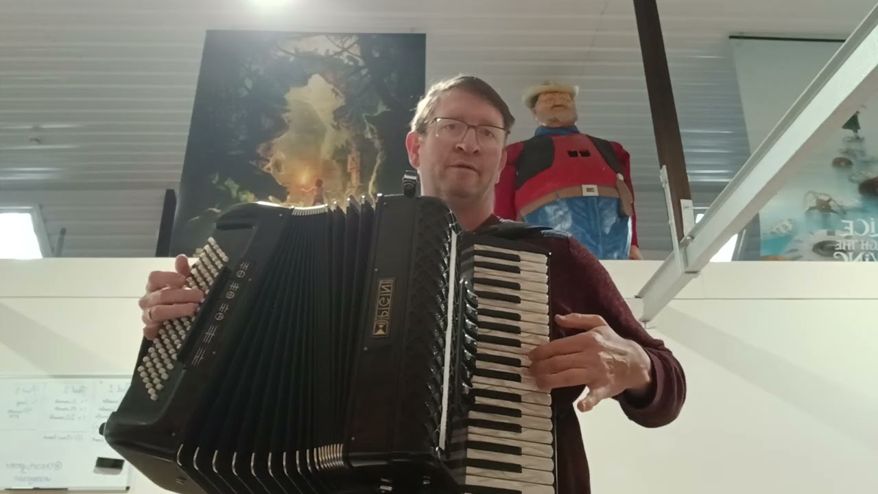 Peacock follow the Hen played on Piano Accordion 