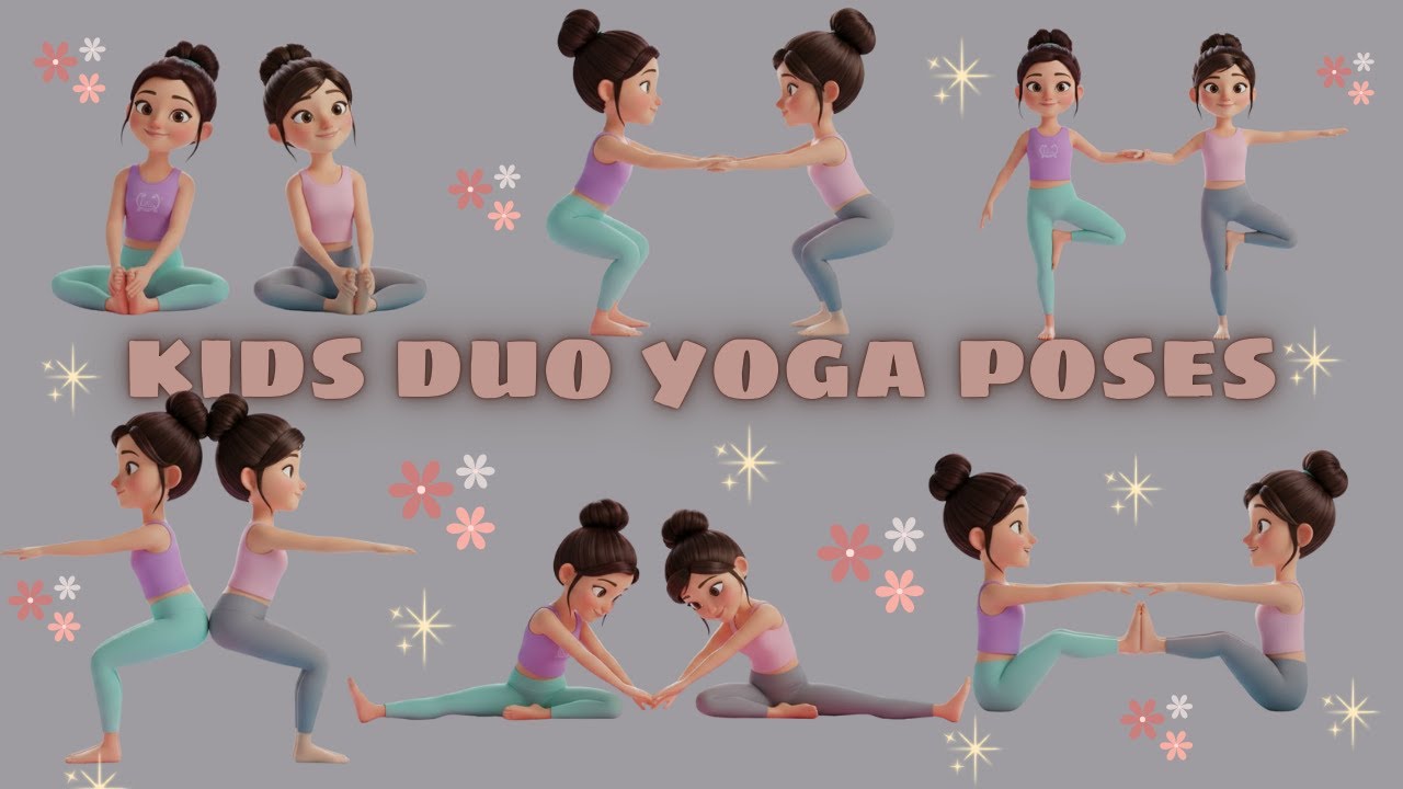 {Kids Duo Yoga Poses} |Best Partner Yoga Poses|