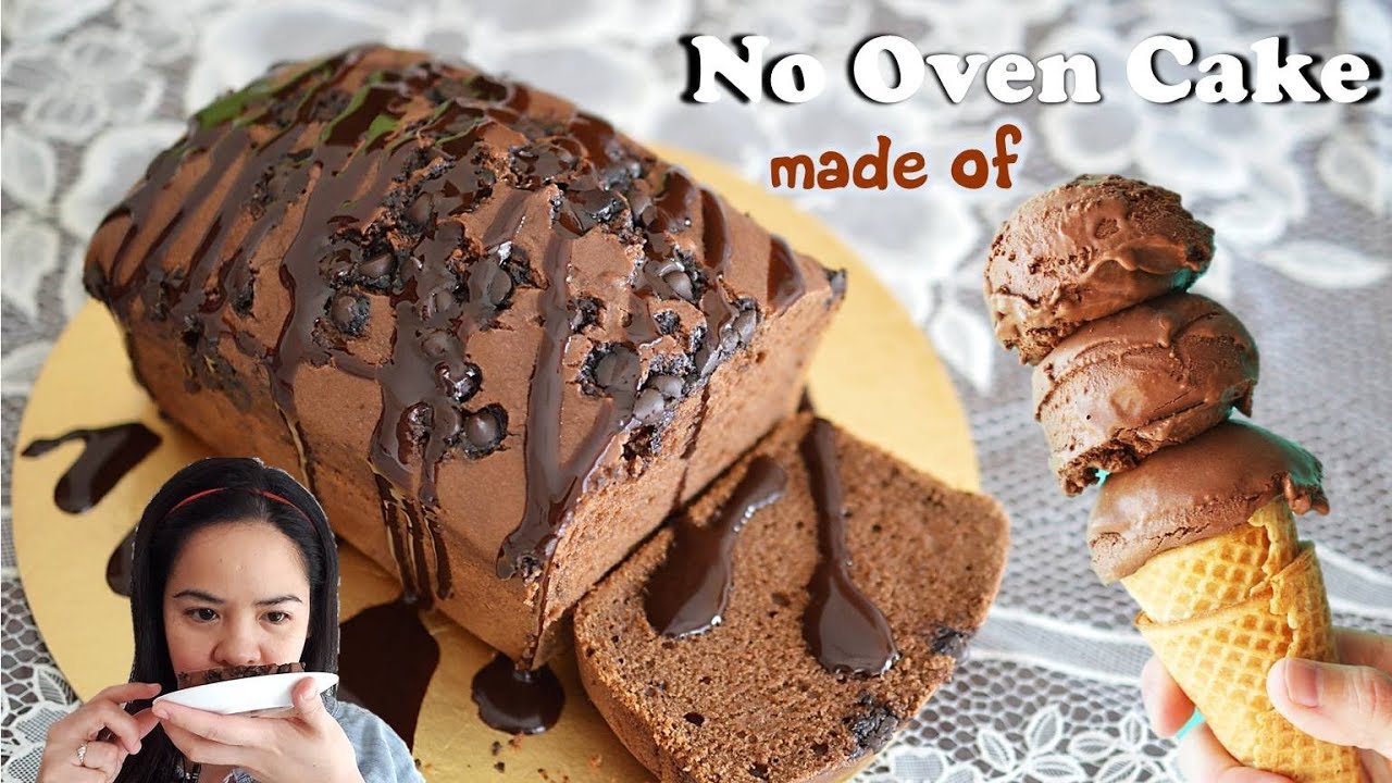 2 INGREDIENTS Cake - No Oven, No Bake, No Egg, No Butter, No Whisk (Cake made of Ice Cream)