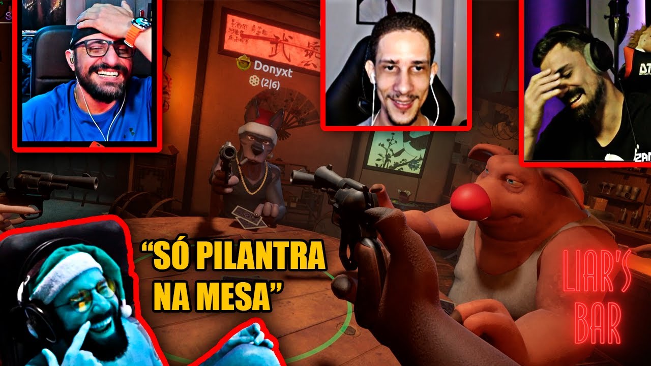 QUERO VER QUEM É MAIS HOMEM NA MESA - LIAR'S BAR com SMZINHO ZANFAS FABIOCOG DONYXT