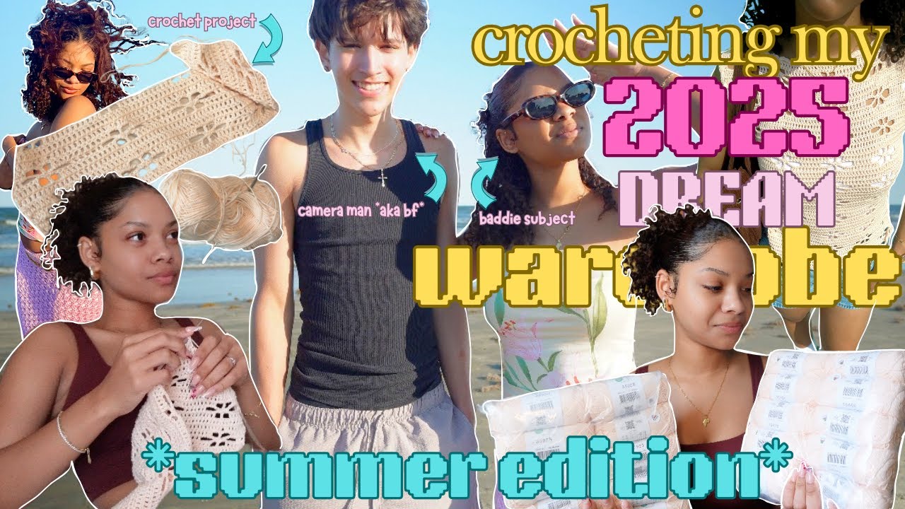crocheting my DREAM SUMMER WARDROBE ⛱️🏝️ | pt.2 | crochet vlog