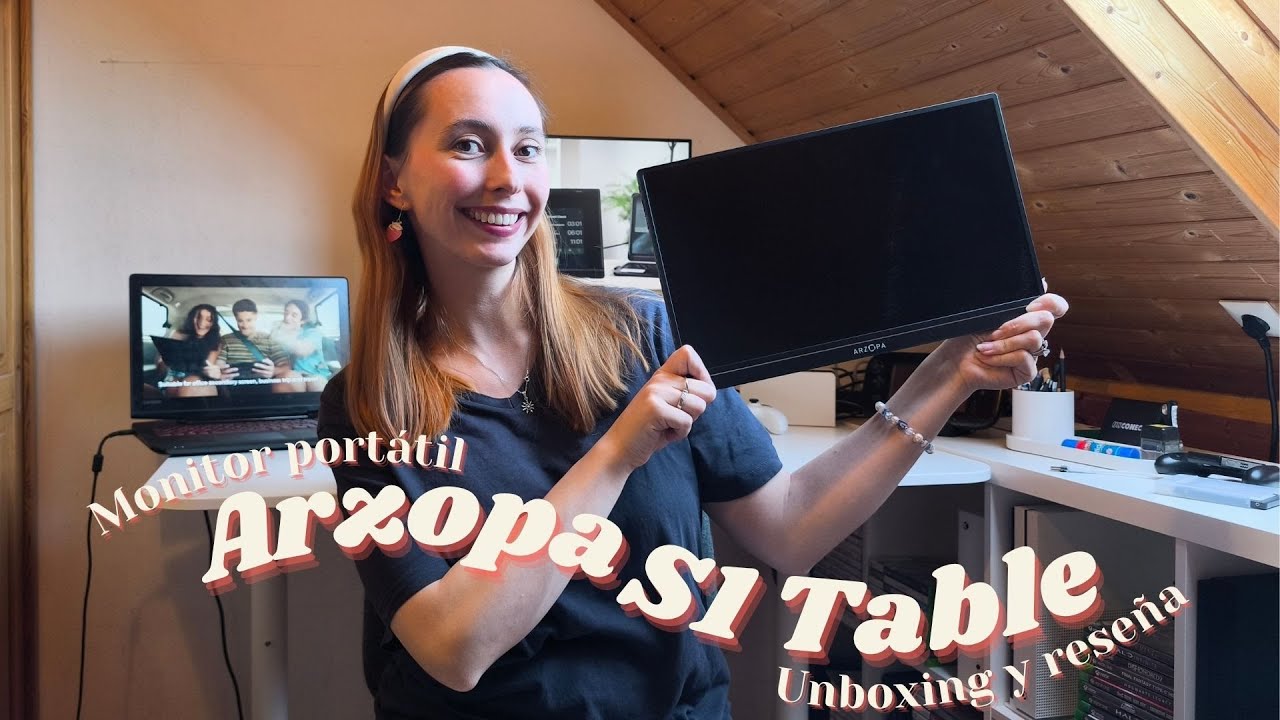 Review monitor portátil Arzopa (S1 Table) + unboxing | Geek in Pink