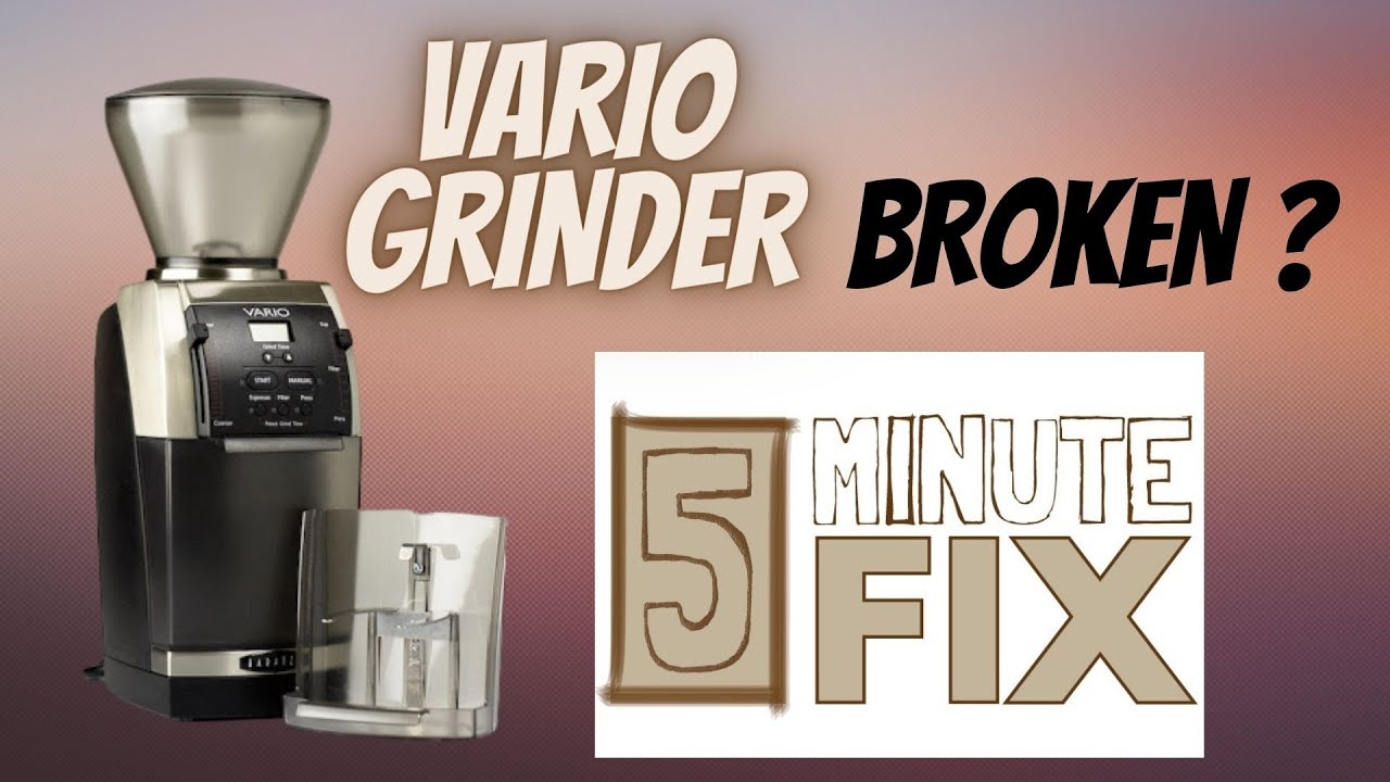 Vario Grinder Broken 5 minute fix also works with Baratza & Mahlkonig Vario coffee grinders