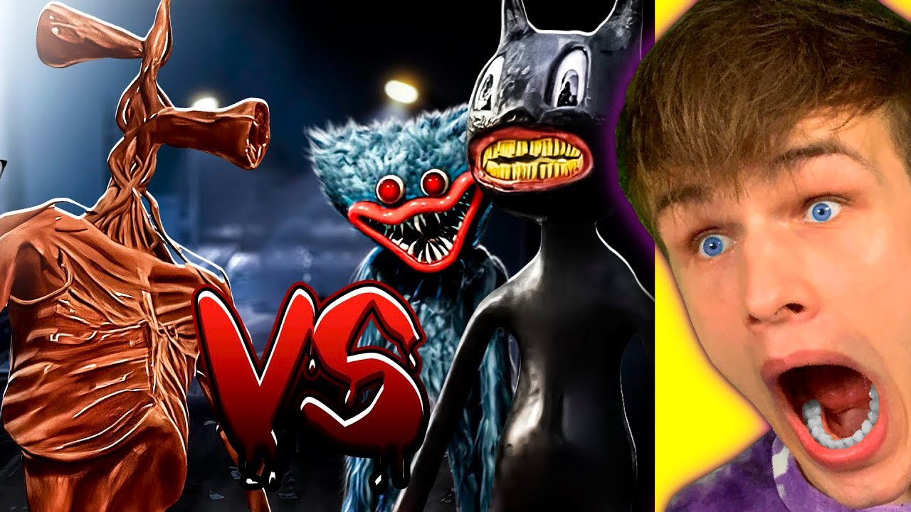 HUGGY WUGGY vs SIREN HEAD vs CARTOON CAT