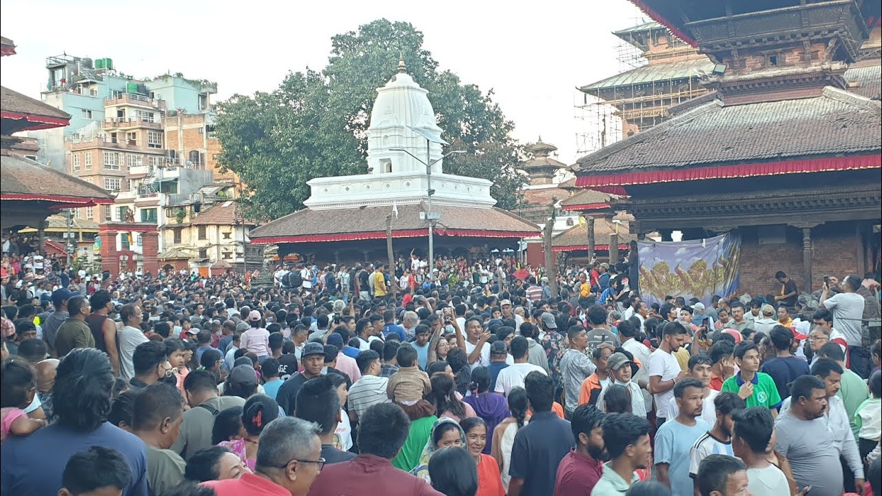 🔴LIVE: Indra Jatra Kathmandu Basantpur काठमाडौँ वसन्तपुर दरबार हनुमान ढोकामा इन्द्र जात्रा यसरी मनाए