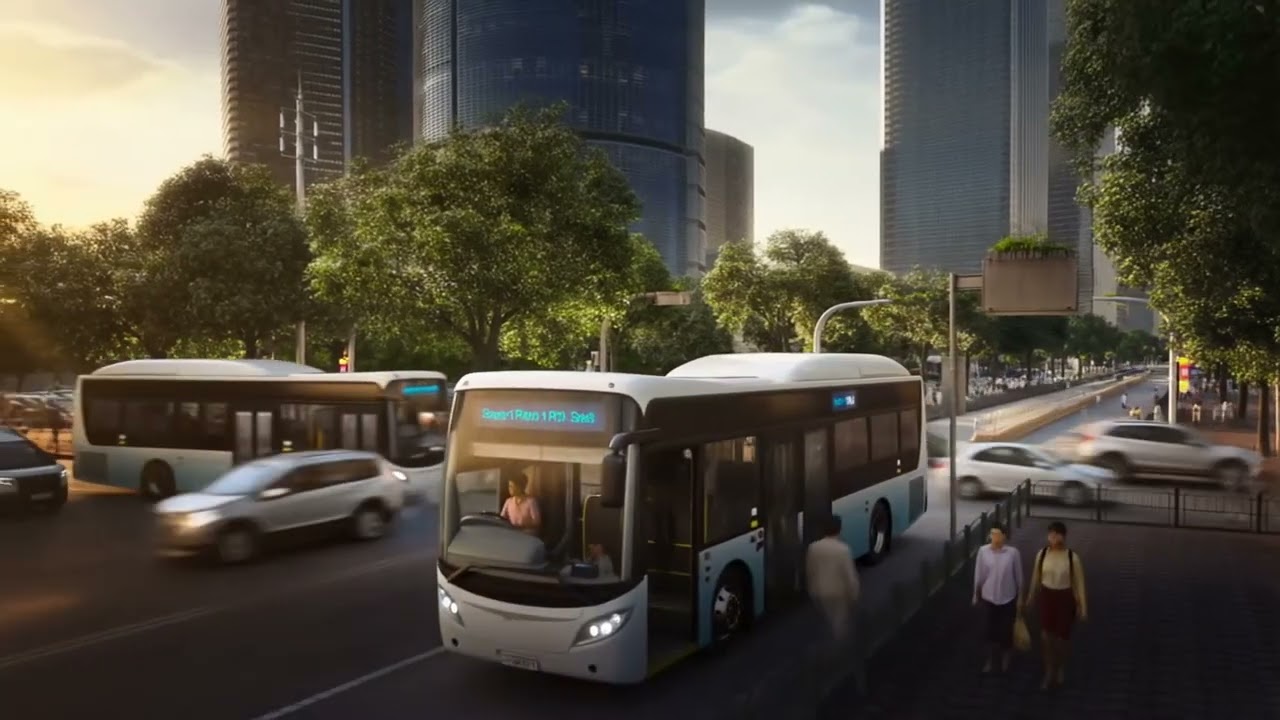 AI Bus Timelapse Video