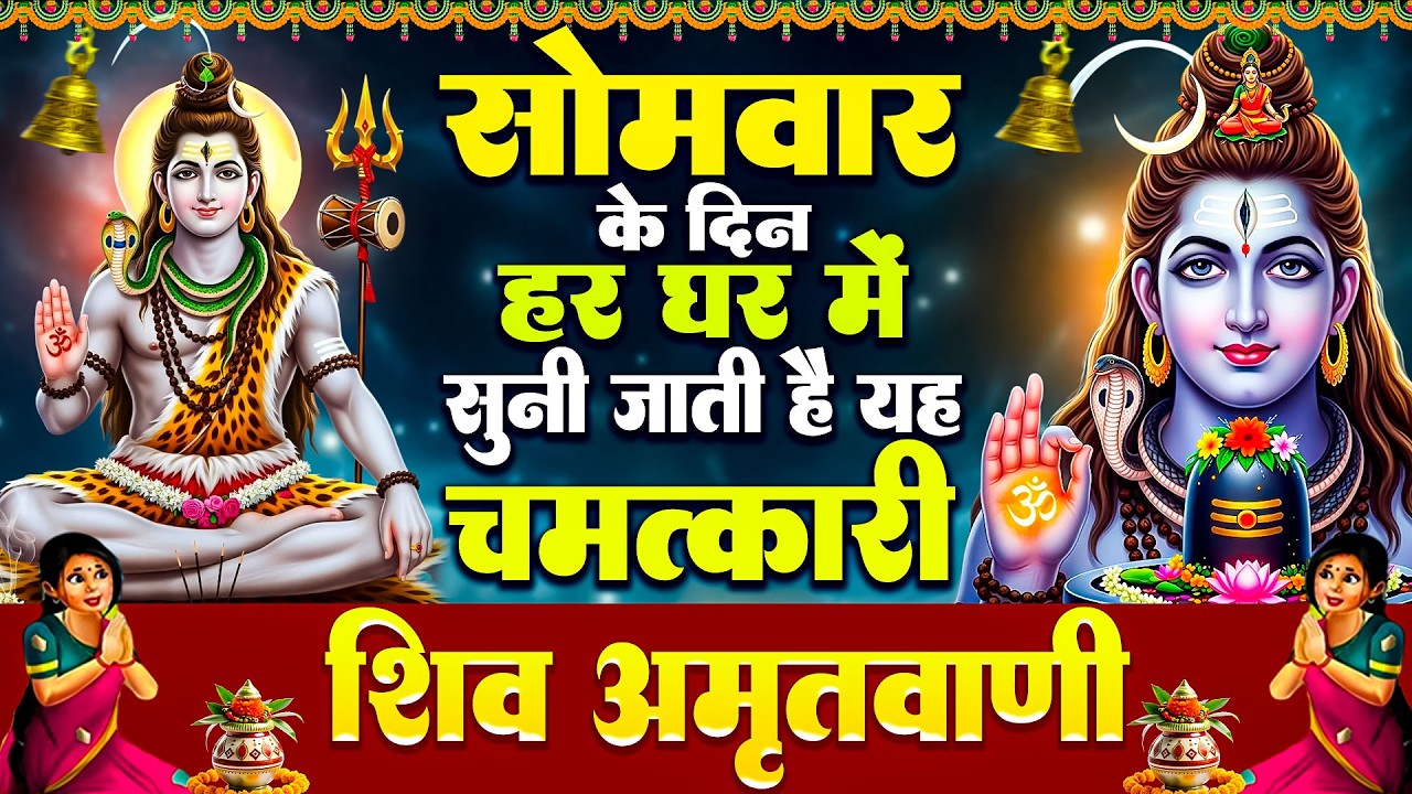 सोमवार के दिन हर घर में सुनी जाती हैं यह चमत्कारी शिव अमृतवाणी | Shiv Amritwani #shivbhajan
