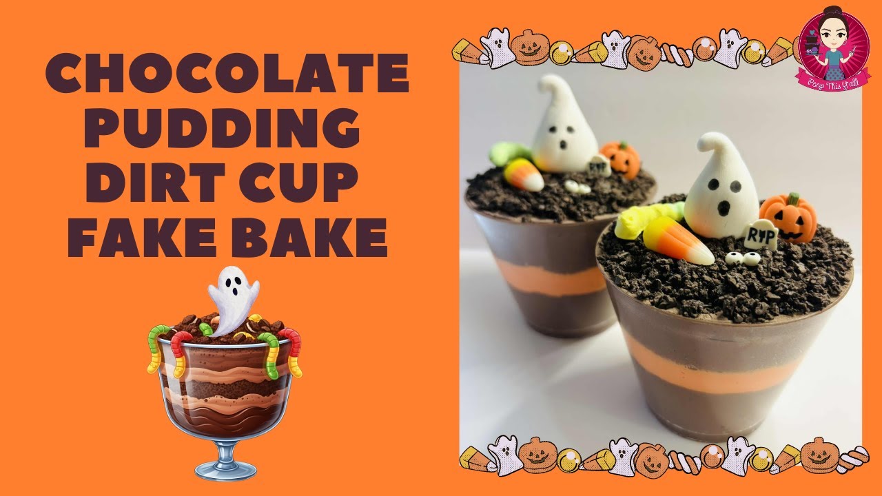 Let's Fake Bake Chocolate Pudding Dirt Cups! #fakebake #chocoatepudding #peepthisyall