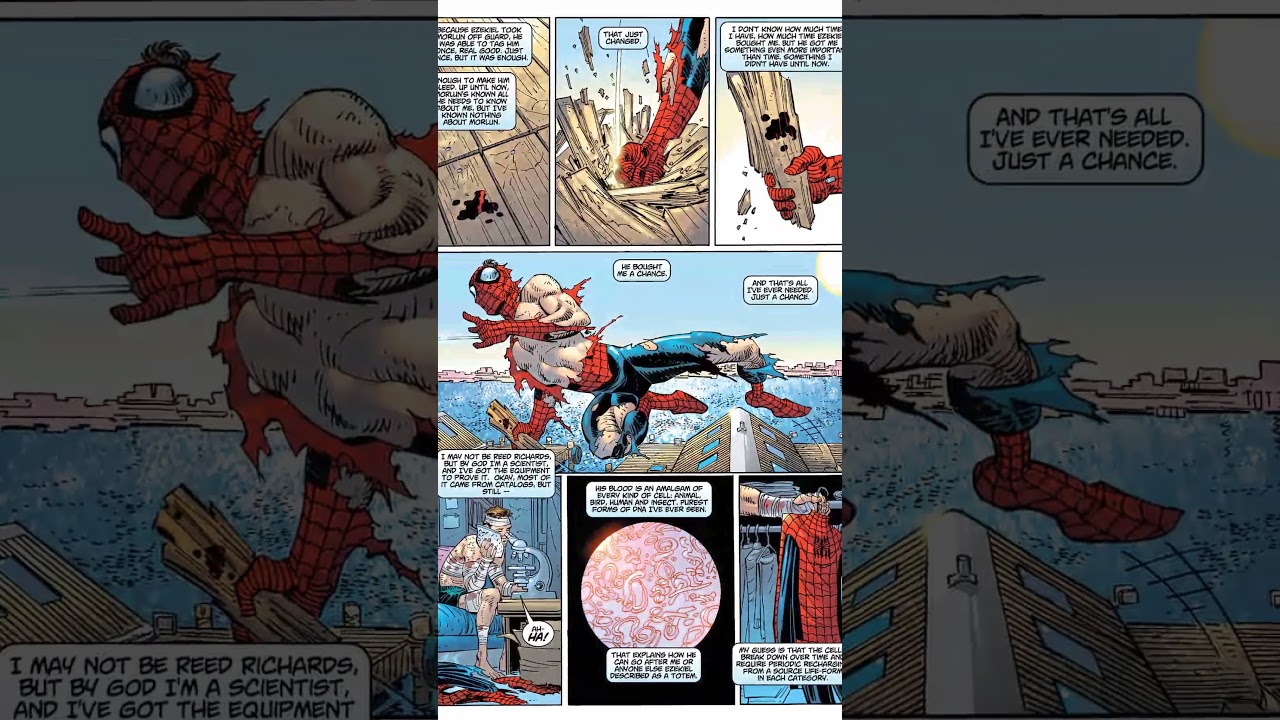 SPIDER-MAN DEFEATS MORLUN USING HIS INTELLIGENCE  #comics  #spiderman  #marvelspiderman  #marvel