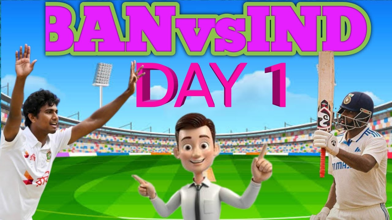 INDvsBAN || Test Match  || 2024 || Ashwin & Jadeja || Review ||