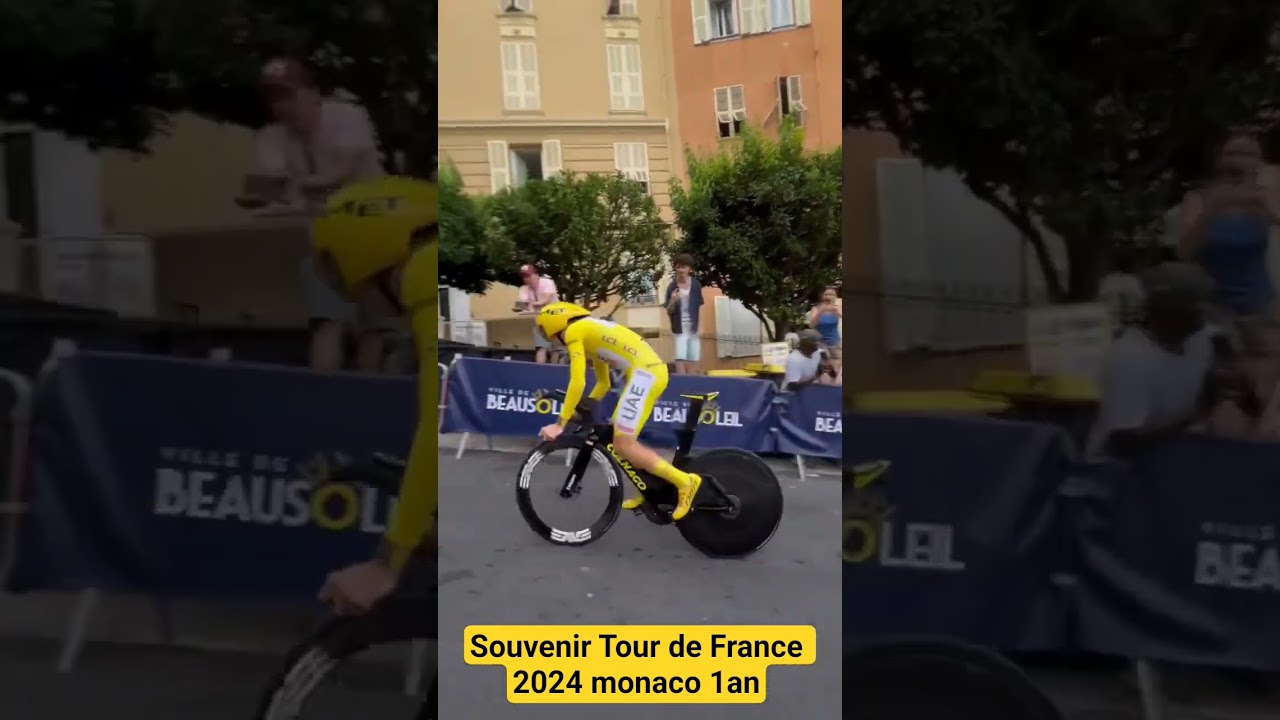 Souvenir Tour de France 2024 #monaco  1an #cyclisme #cycling #TourdeFrance contre la monte💛🚴&zwj;♂️