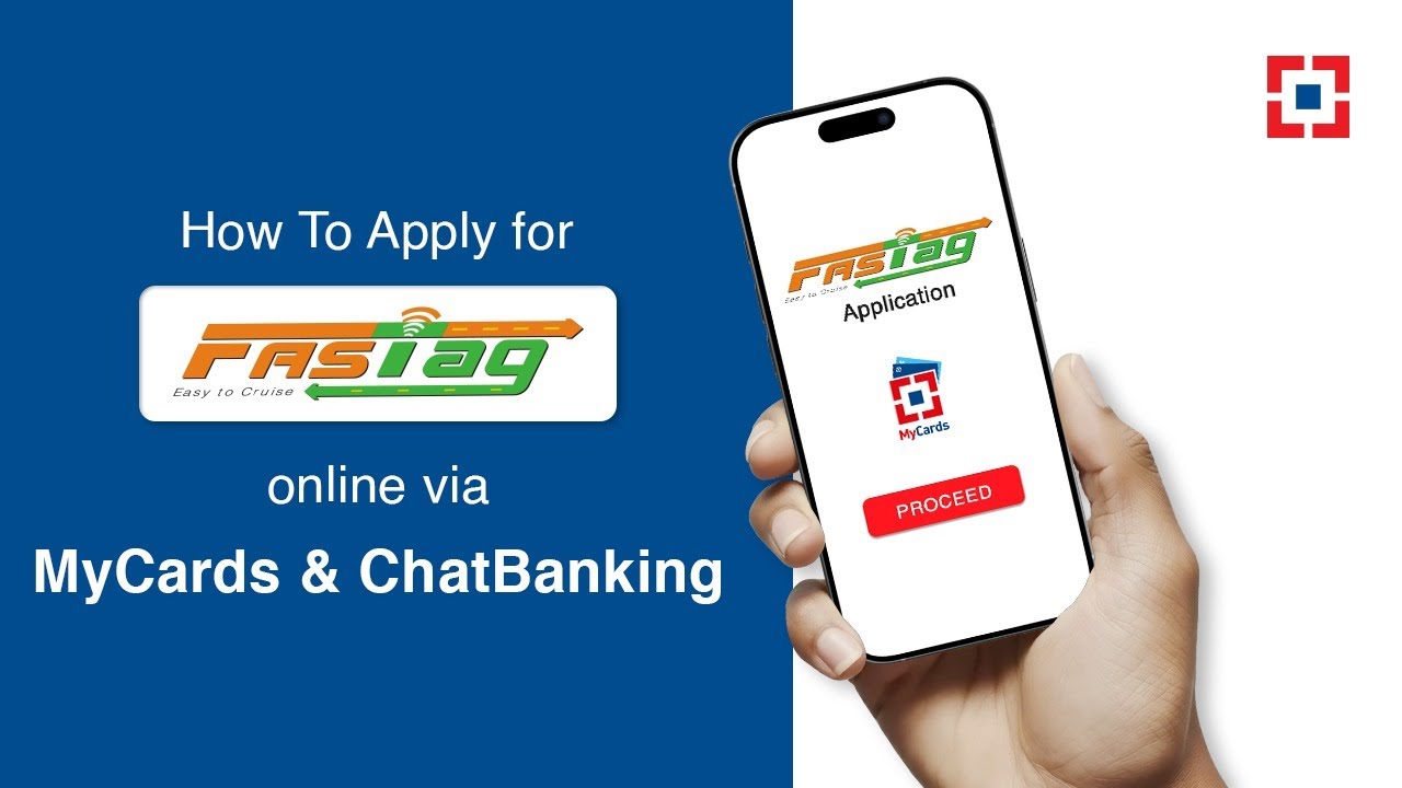 How To Apply for FASTag online via MyCards & ChatBanking | HDFC Bank 2025