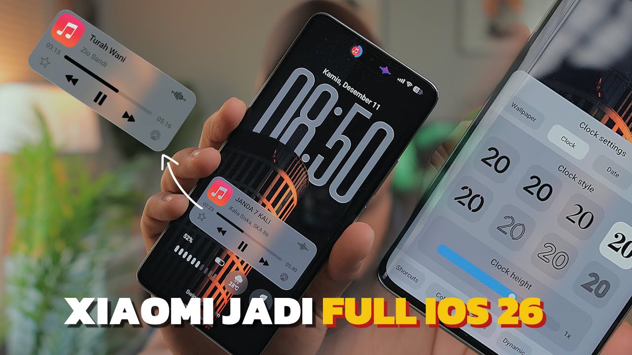 Tema Xiaomi Full Animasi!! Tema mirip IOS 26 Liquid Glass untuk Xiaomi & POCO