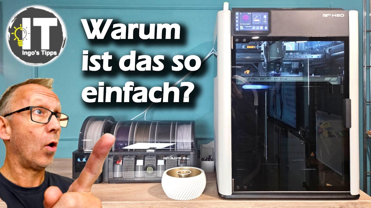 3D-Drucken so einfach wie Online-Shopping | Anklicken, senden, fertig! Bambu Lab H2D | @Ingos Tipps