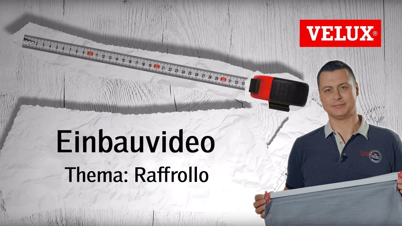 Einbau FHB Raffrollo | VELUX Sonnenschutz