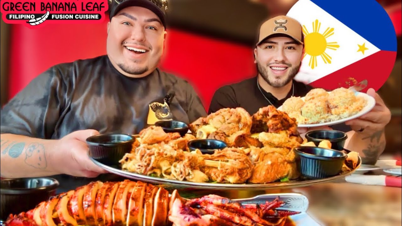 MEXICANS Eating FILIPINO Food • Crispy Pata • Stuffed Squid • Calamar Frito • w/ @Steven Sushi